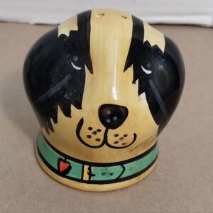 Vintage Hand Painted Dogzilla Ceramic Salt Shaker